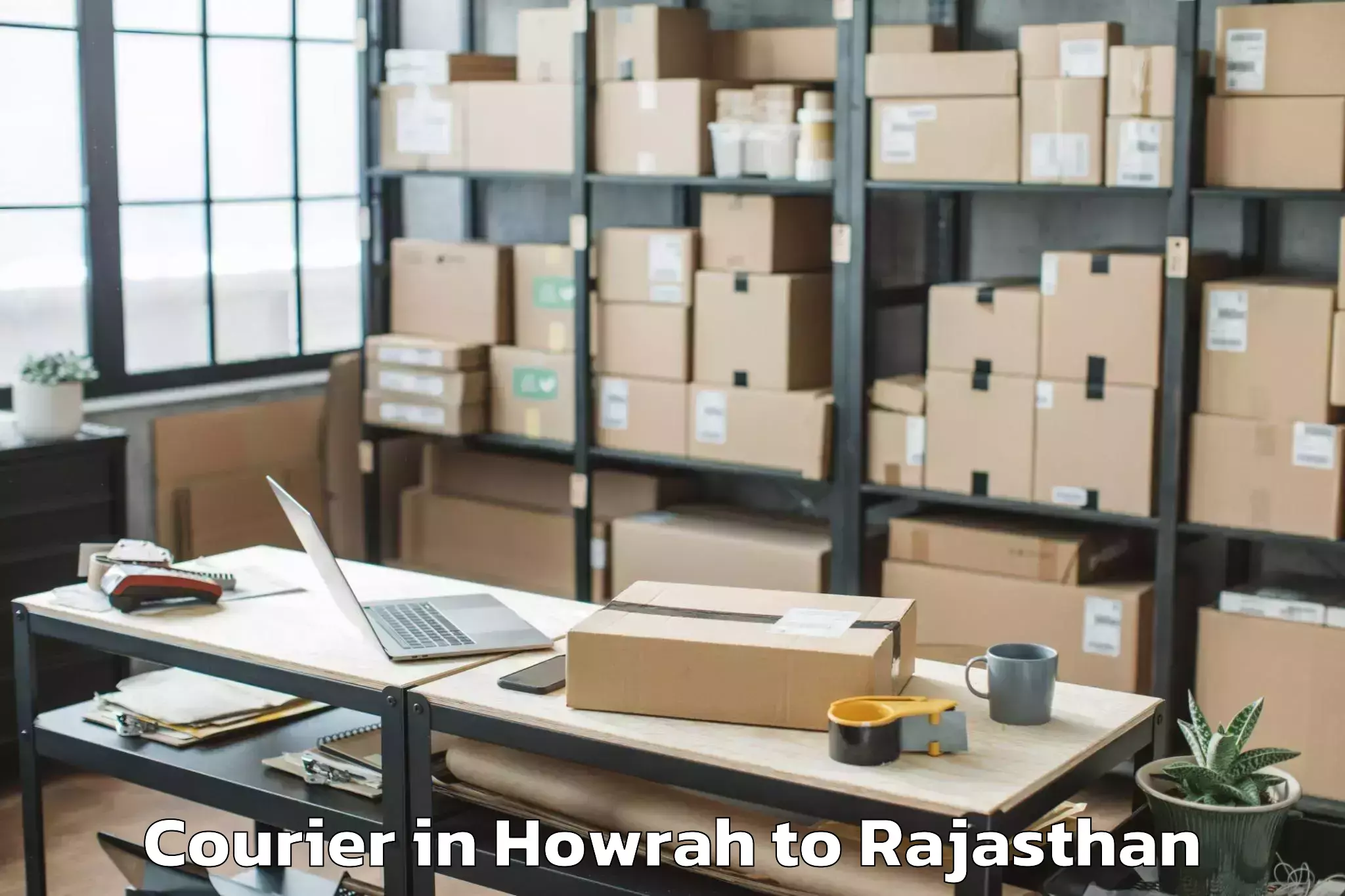 Howrah to Reengus Courier Booking